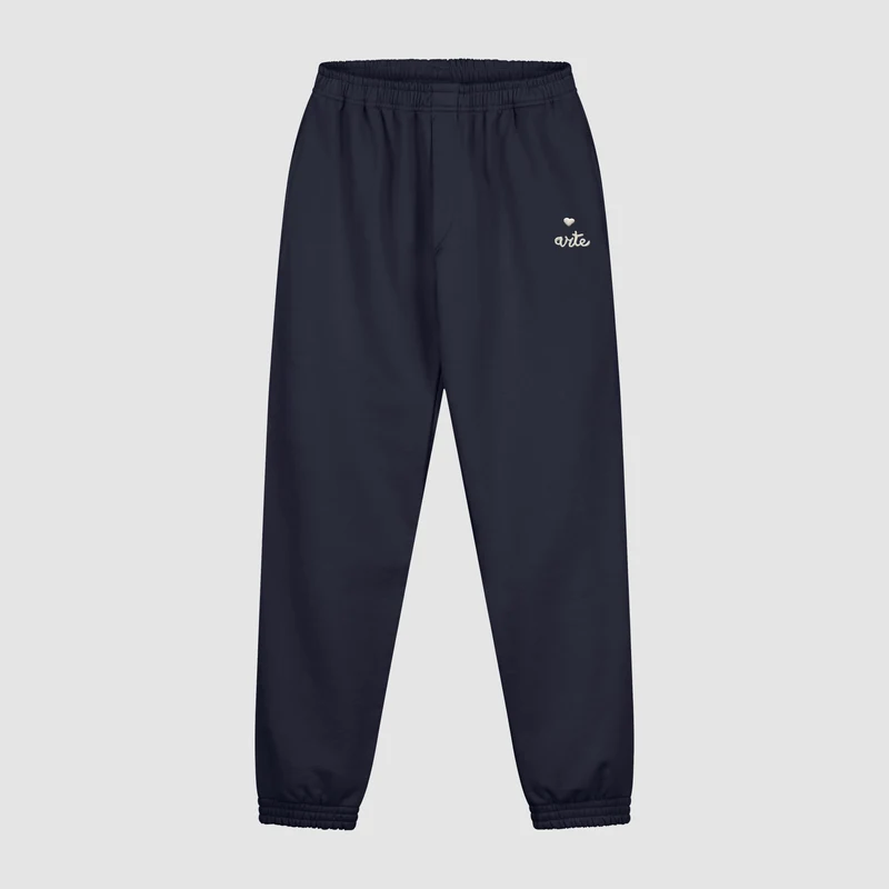 Pantalon de survêtement avec logo en forme de cœur - Marine