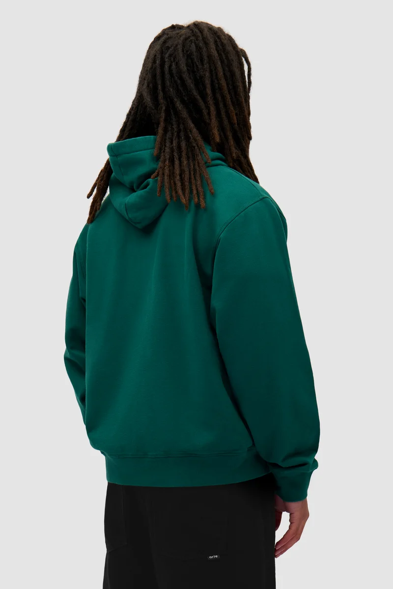 Sweat à capuche zippé Heart - Vert