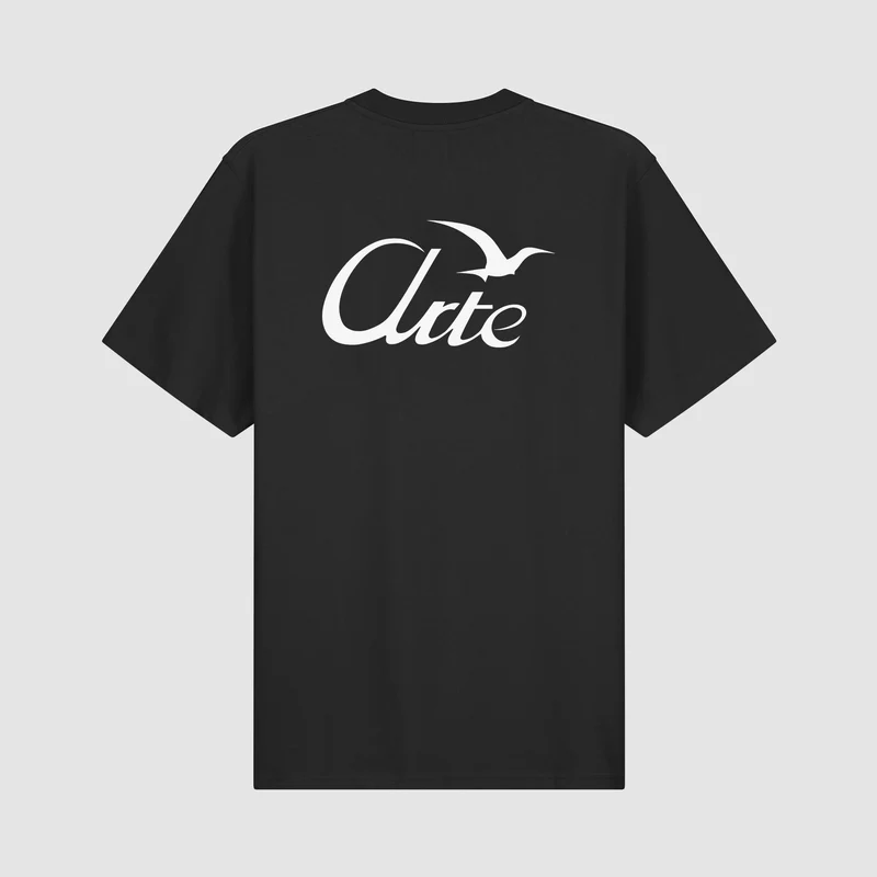 T-shirt imprimé oiseaux - Noir