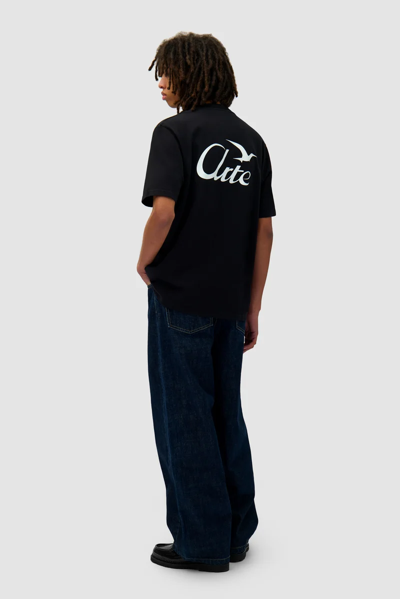 T-shirt imprimé oiseaux - Noir