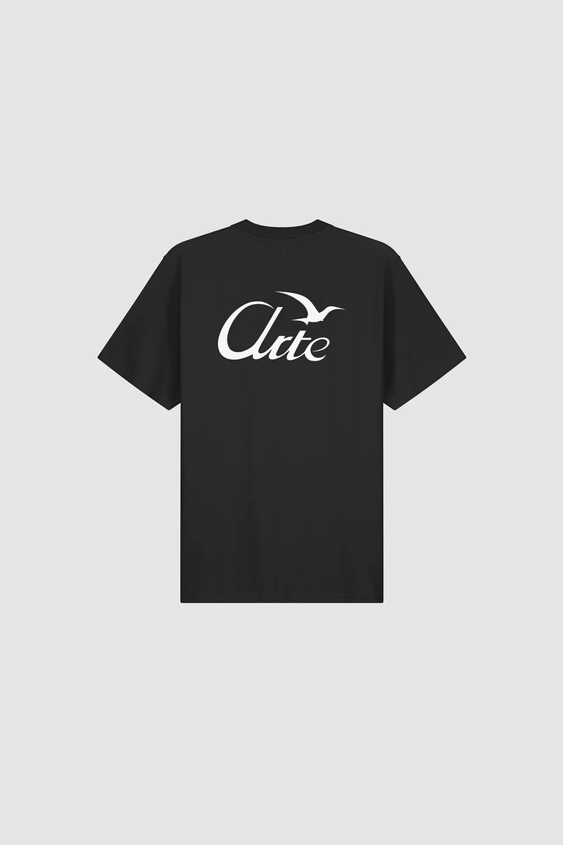 T-shirt imprimé oiseaux - Noir