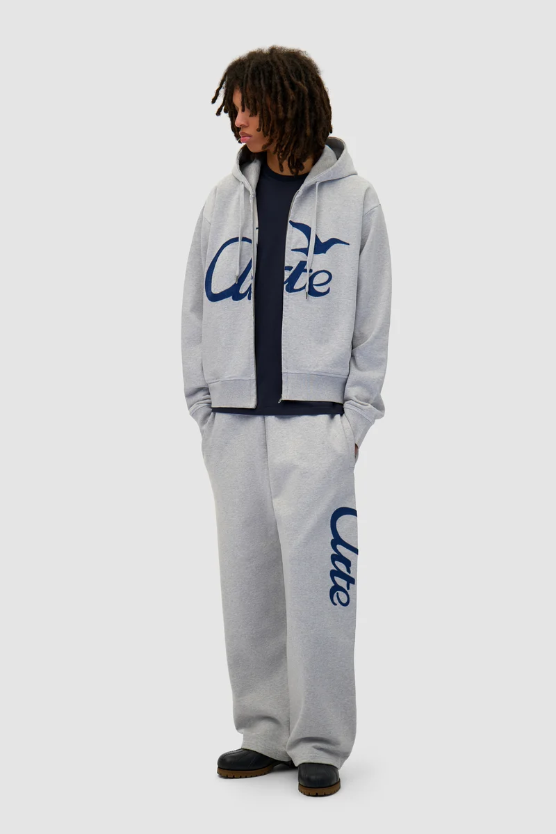 Sweat à capuche avec fermeture éclair - Gris
