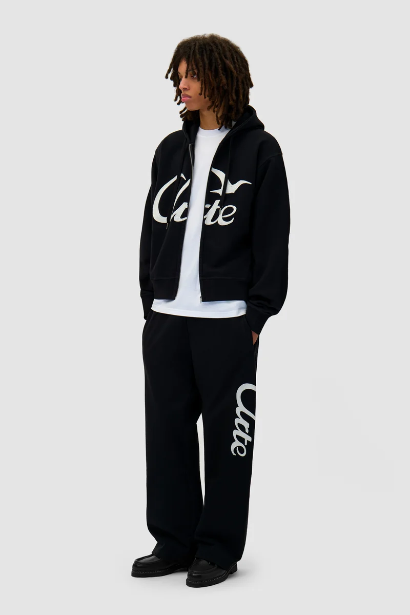 Sweat à capuche zippé - Noir