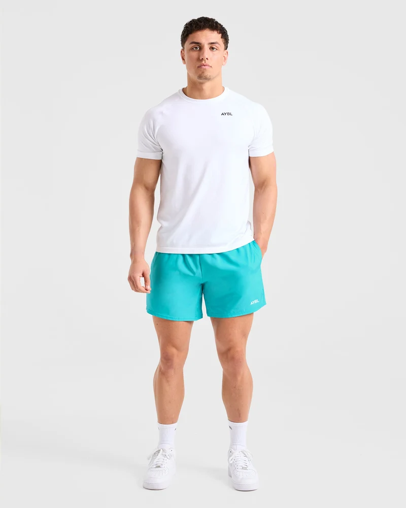 Core 5" Shorts - Aqua Bleu