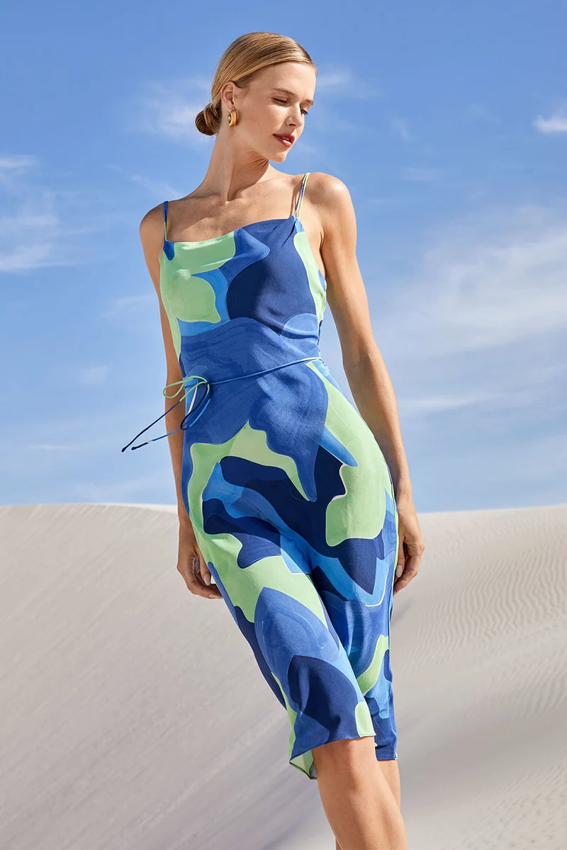 Robe Fatale en soie L'Envol Moorea