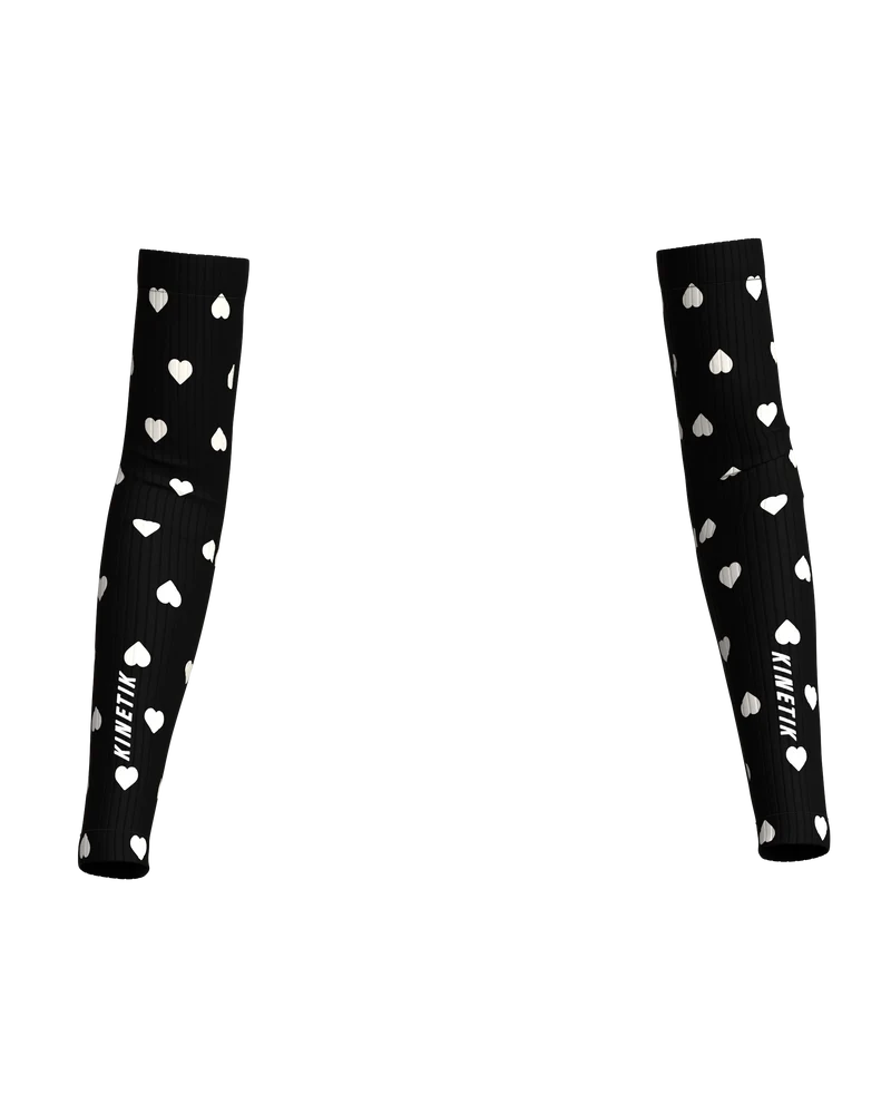 ARMWARMERS HEARTRUNNEUSE BLACK