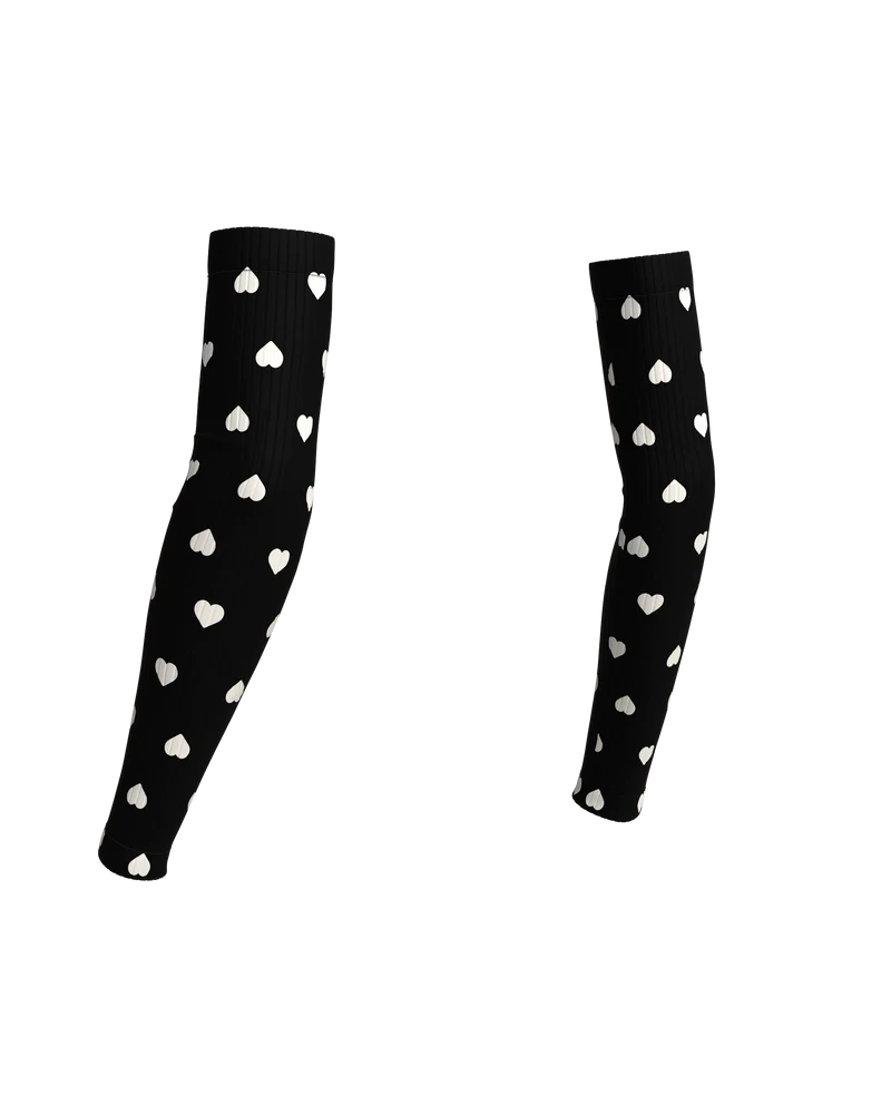ARMWARMERS HEARTRUNNEUSE BLACK