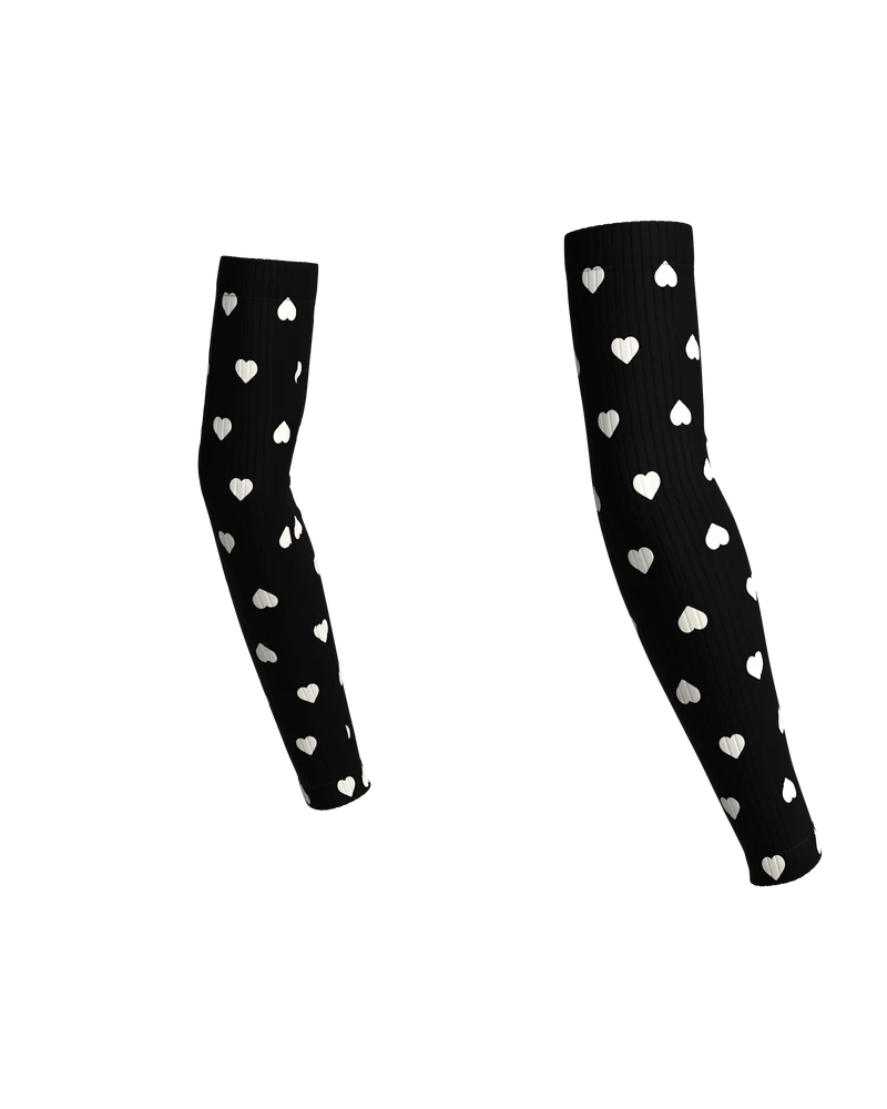 ARMWARMERS HEARTRUNNEUSE BLACK
