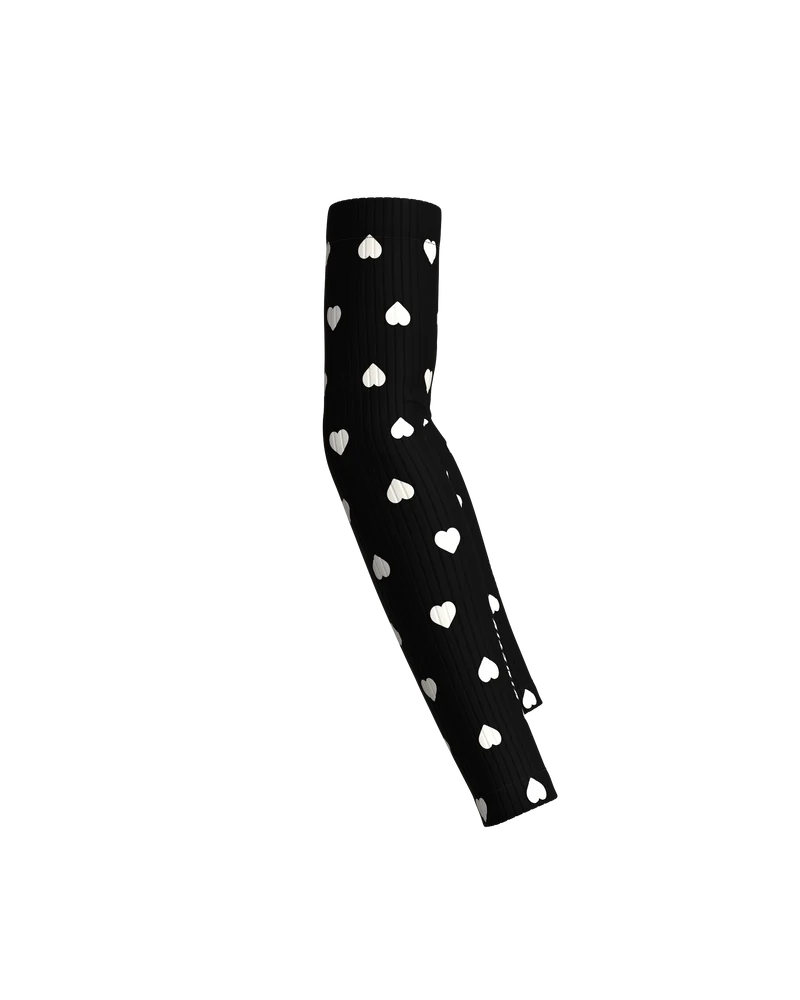 ARMWARMERS HEARTRUNNEUSE BLACK