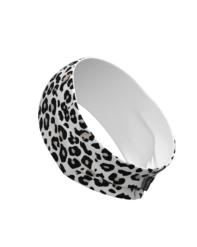 HEADBAND LEOPARD SNOW
