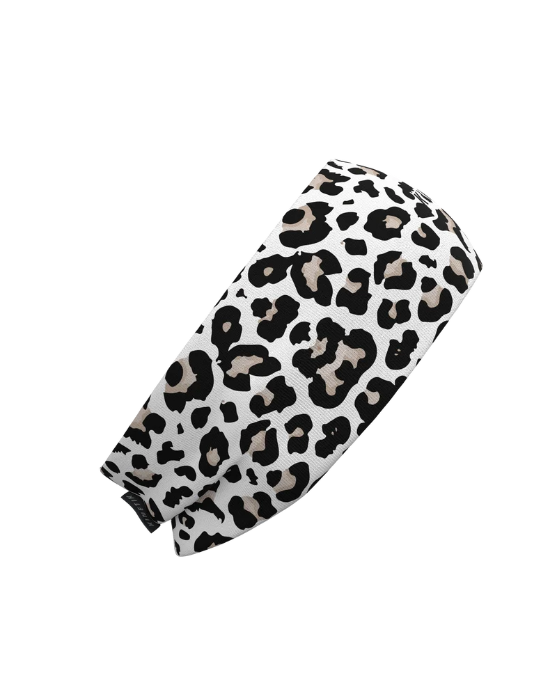 HEADBAND LEOPARD SNOW