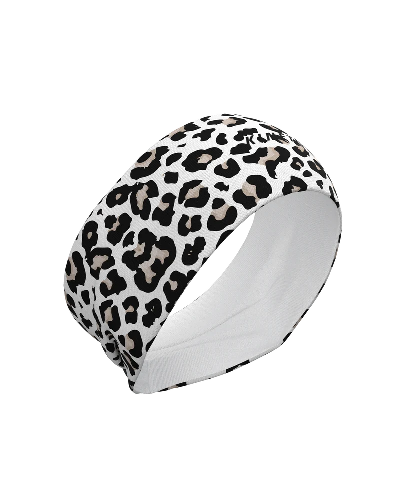 HEADBAND LEOPARD SNOW