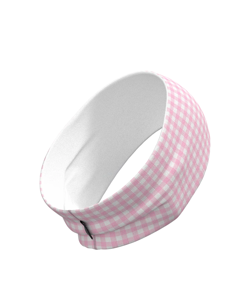 HEADBAND VICHY PINK