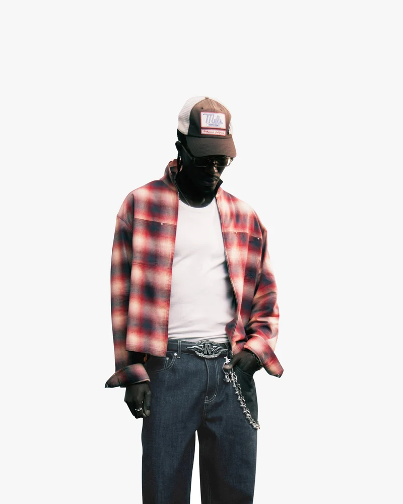 Sunset Flannel - Racing Red