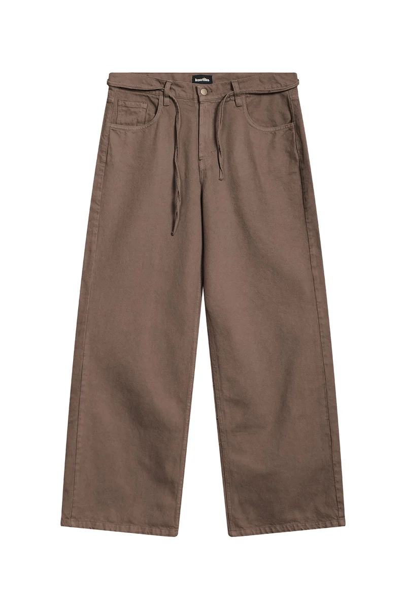 Pantalon baggy pour caniches, marron