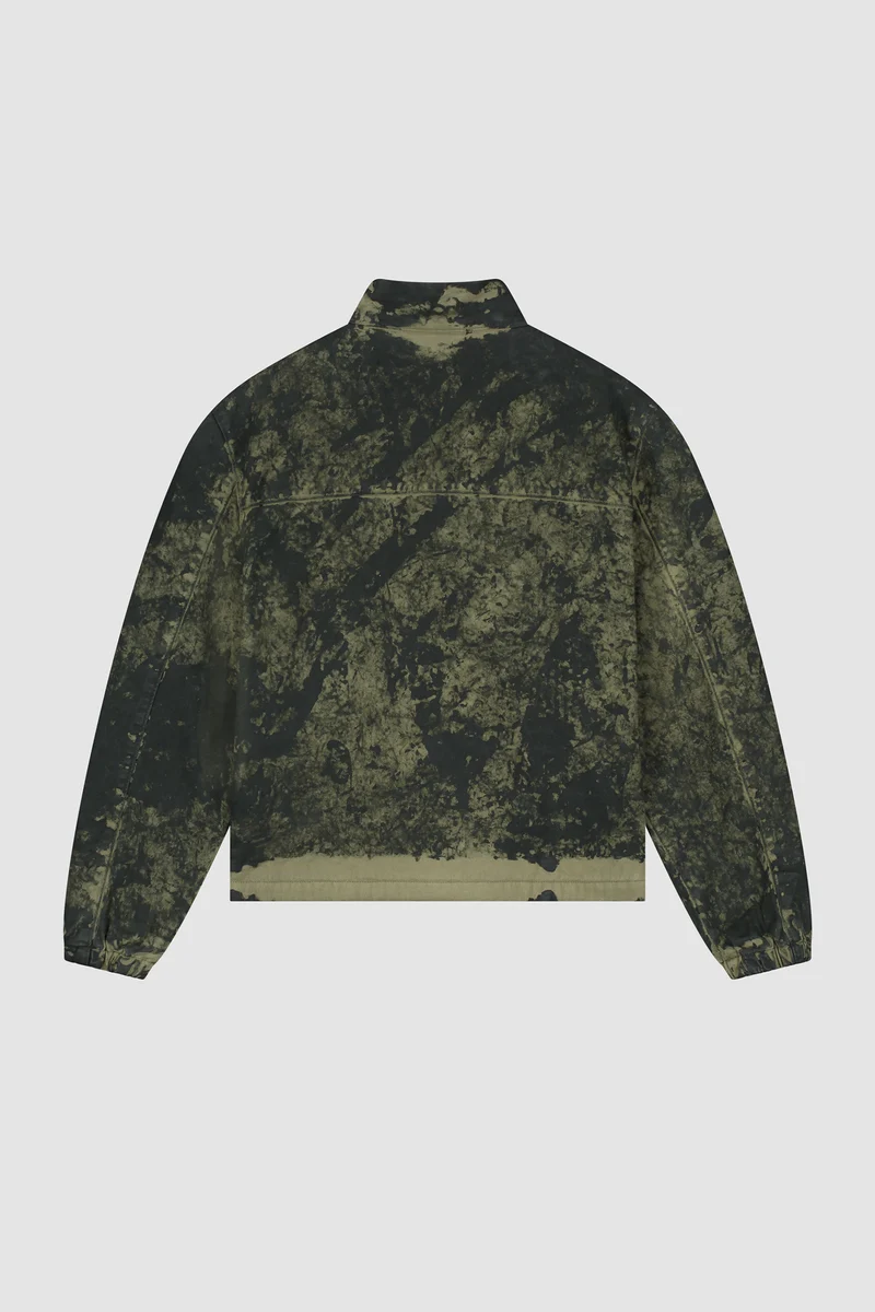 Blouson peinture à l'ancienne - Vert