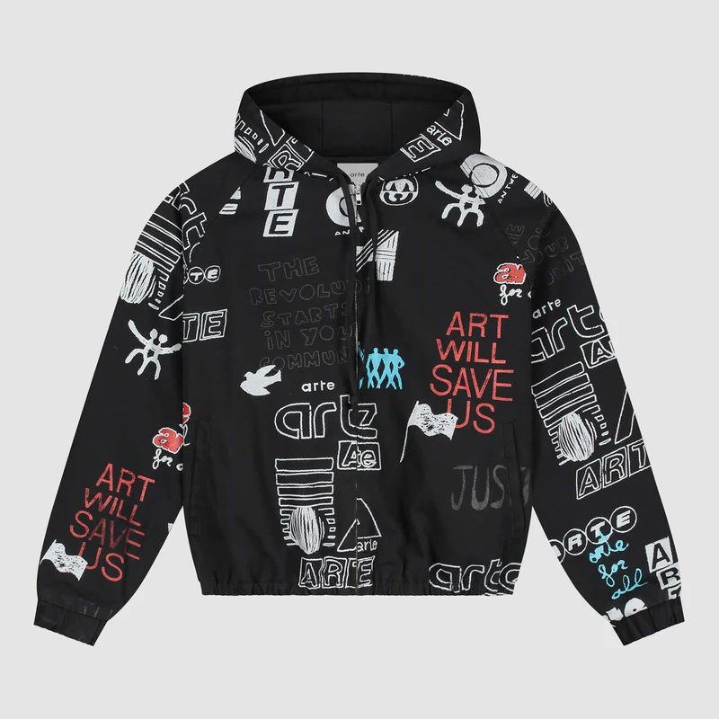 Veste Graffiti Allover - Noir