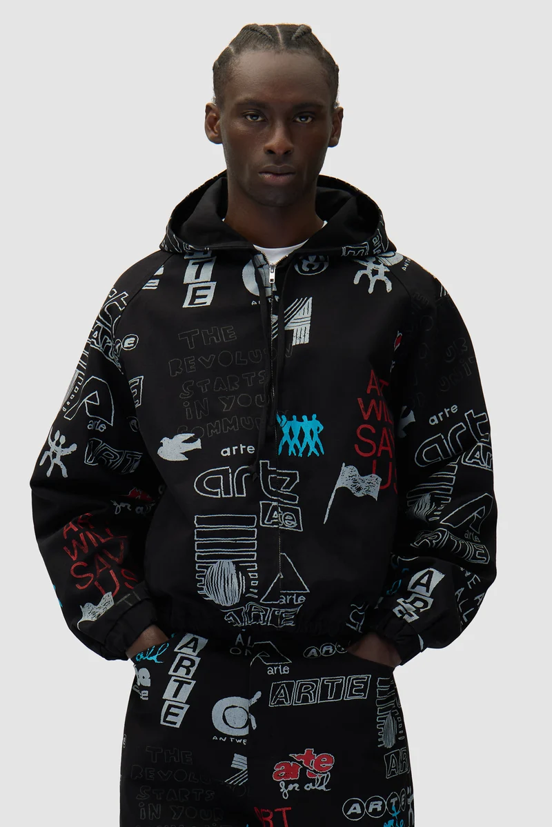 Veste Graffiti Allover - Noir