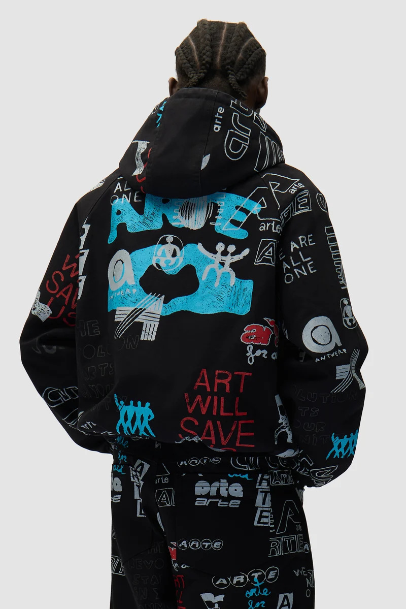 Veste Graffiti Allover - Noir