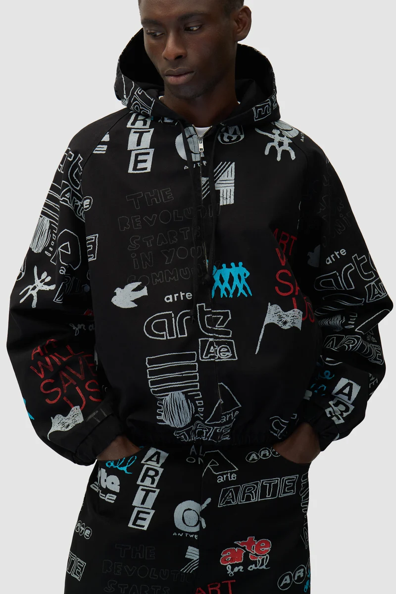 Veste Graffiti Allover - Noir