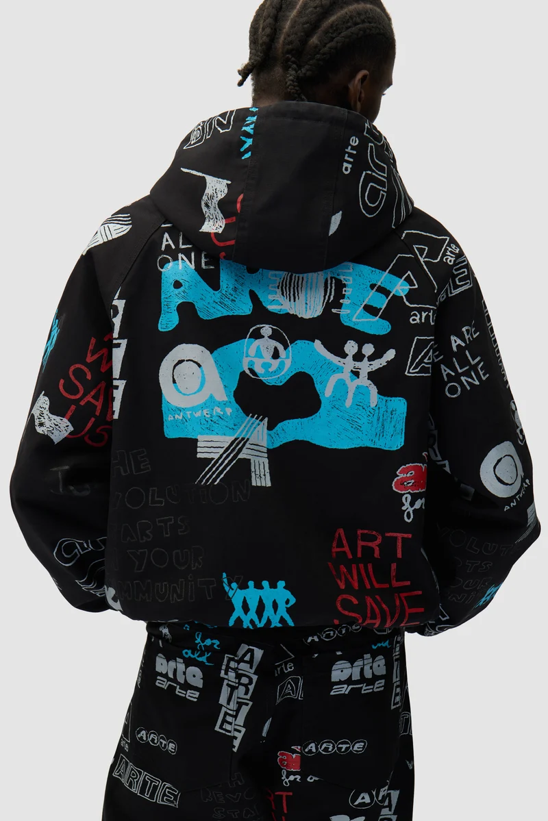 Veste Graffiti Allover - Noir