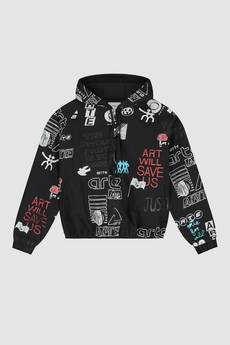 Veste Graffiti Allover - Noir
