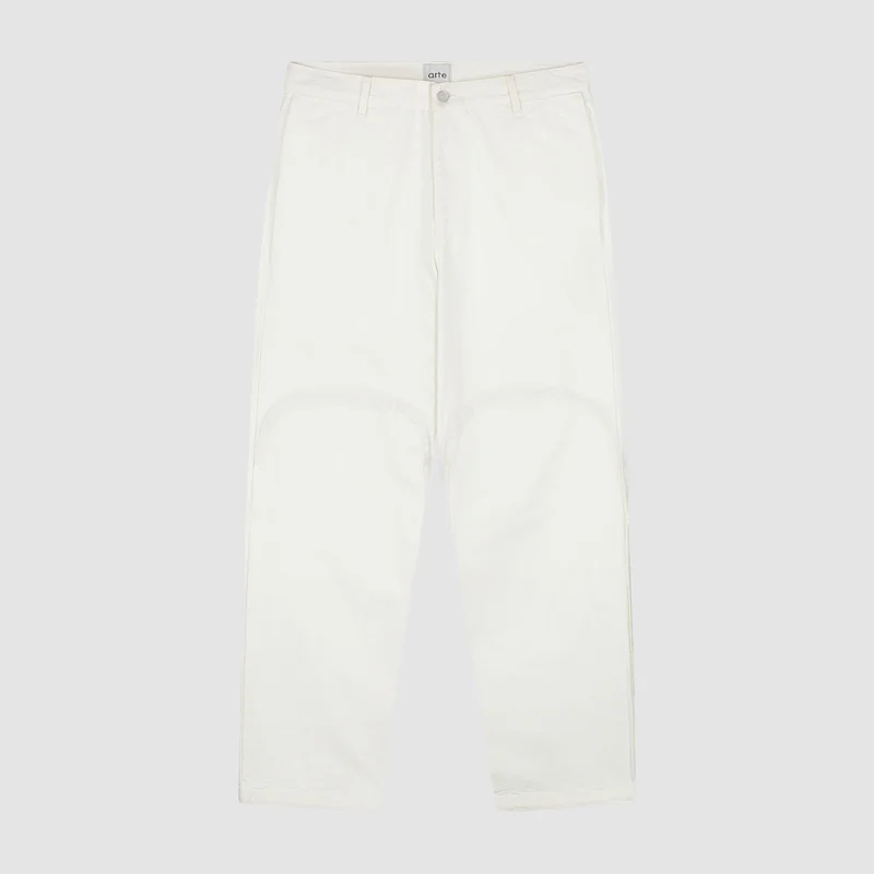 Pantalon à coupe ronde - Blanc