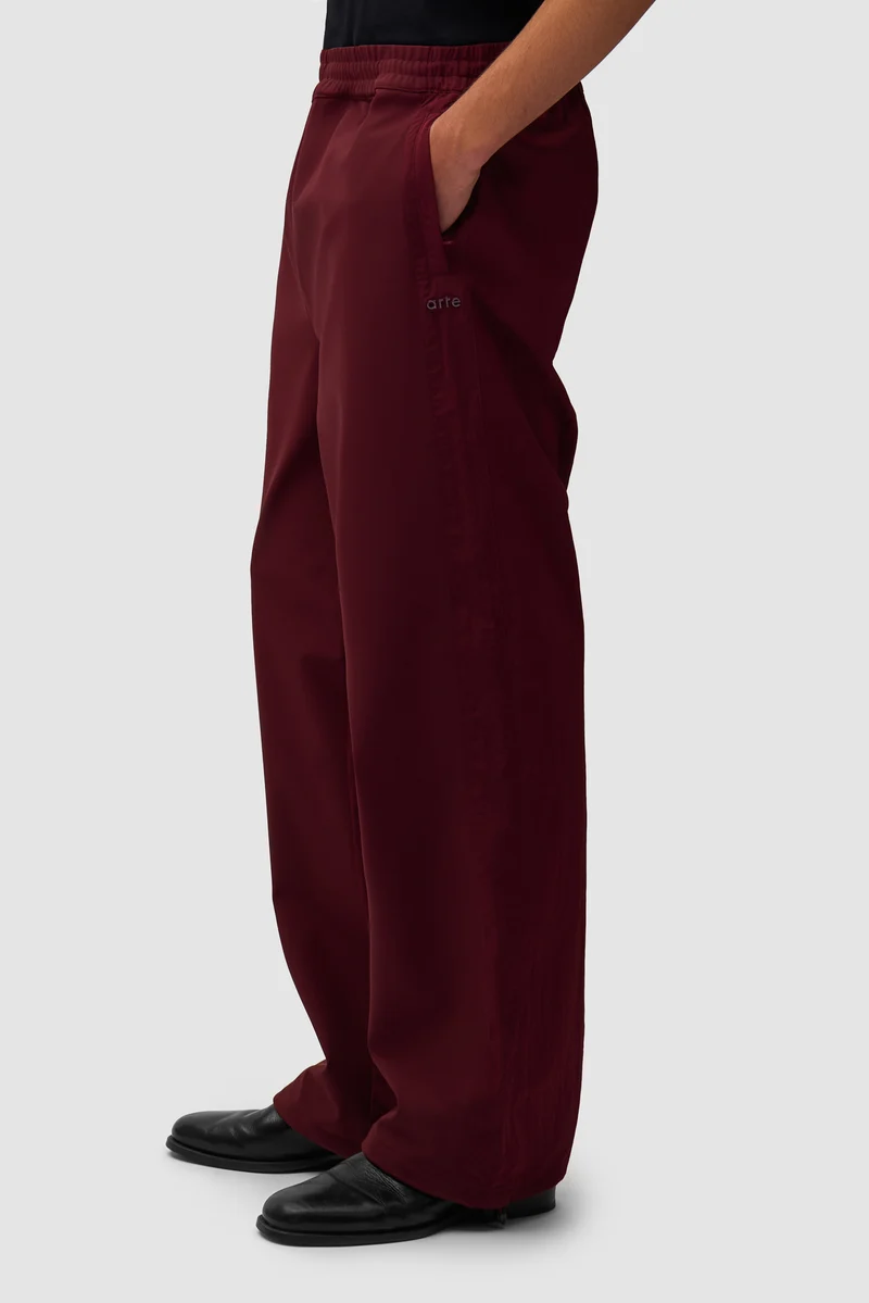 Pantalon de survêtement en nylon - Bordeaux