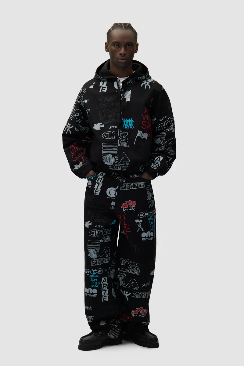 Pantalon Graffiti Allover - Noir