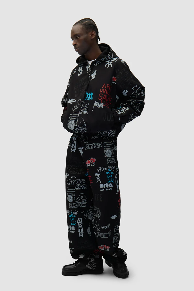 Pantalon Graffiti Allover - Noir