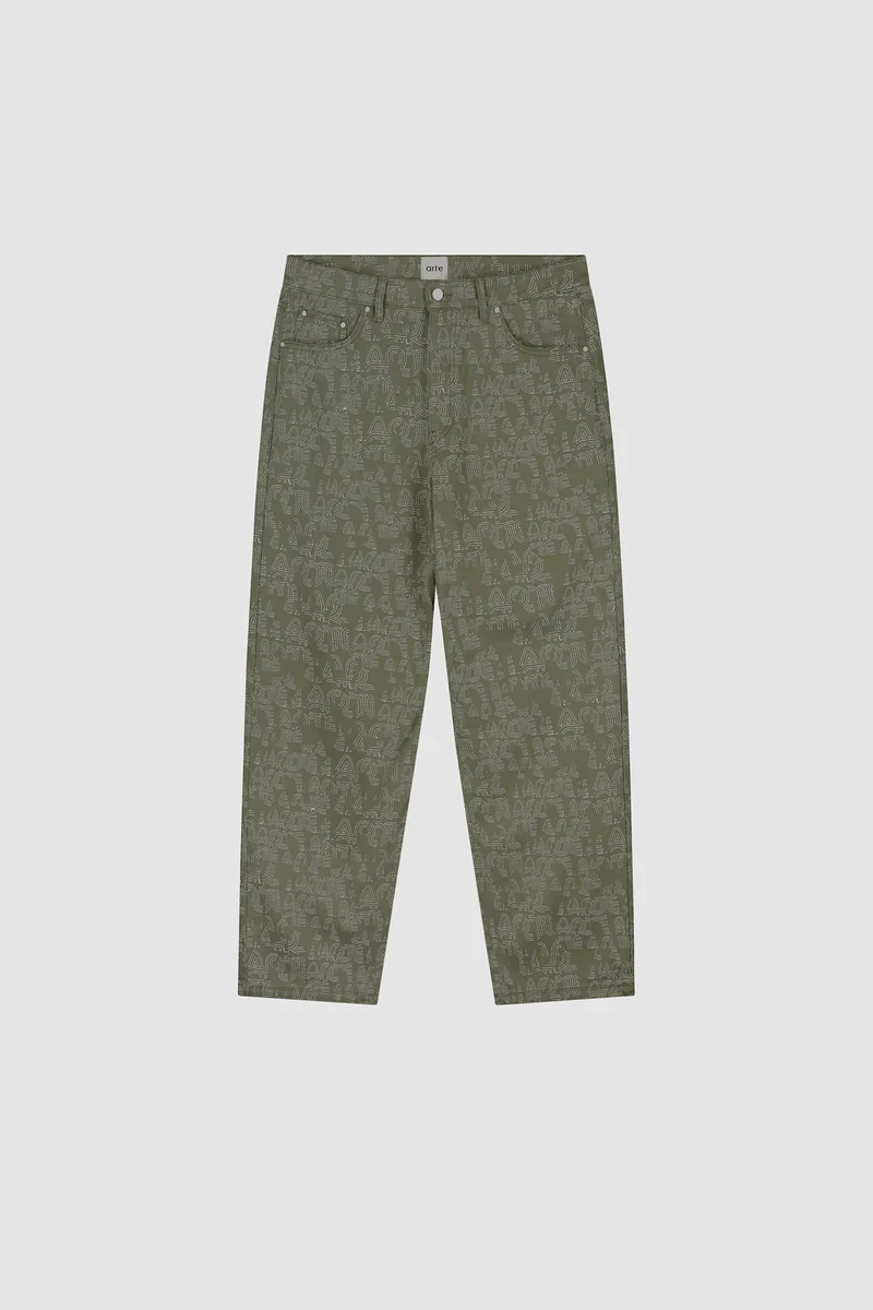 Pantalon Allover Arte - Vert