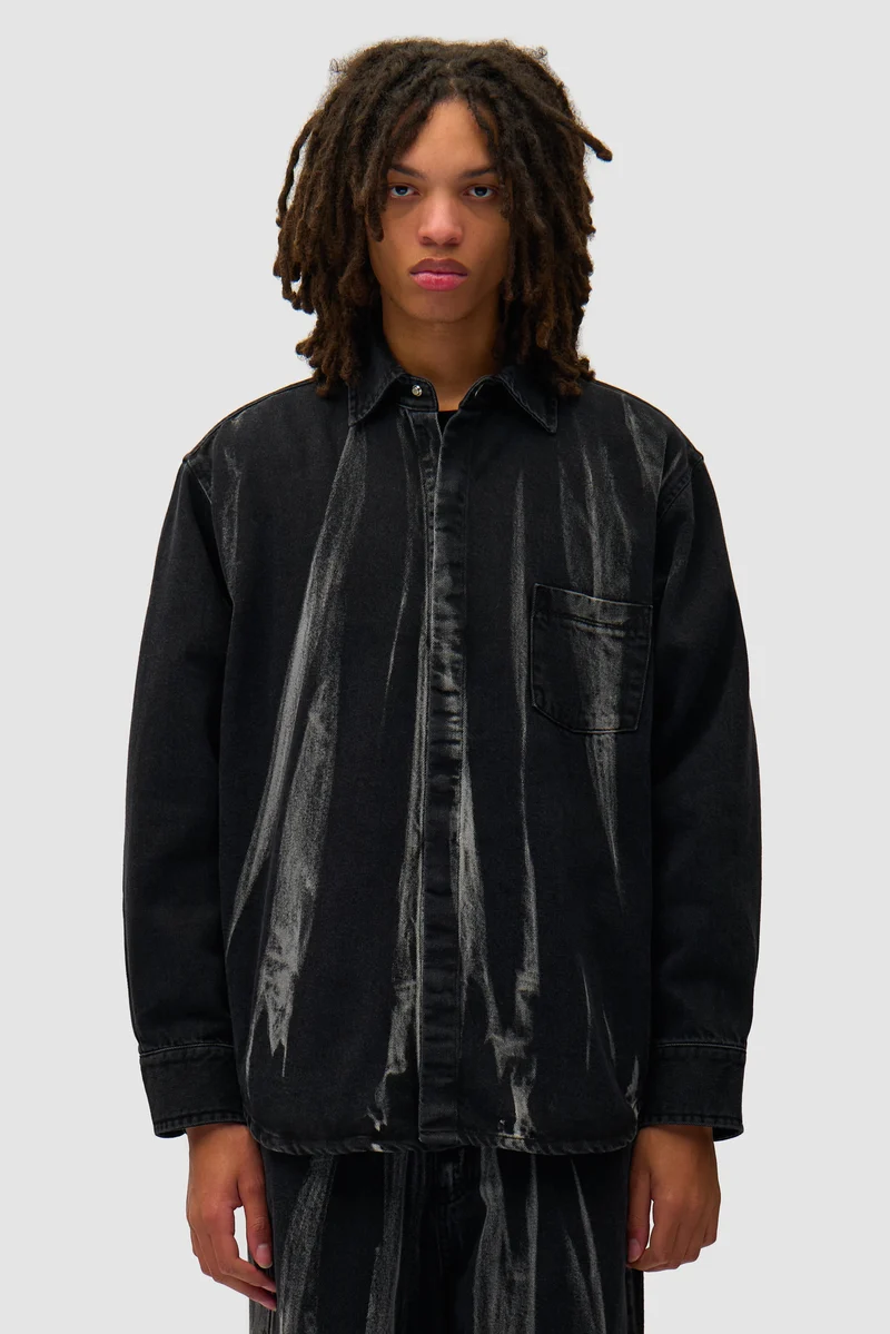 Chemise en denim - Denim noir