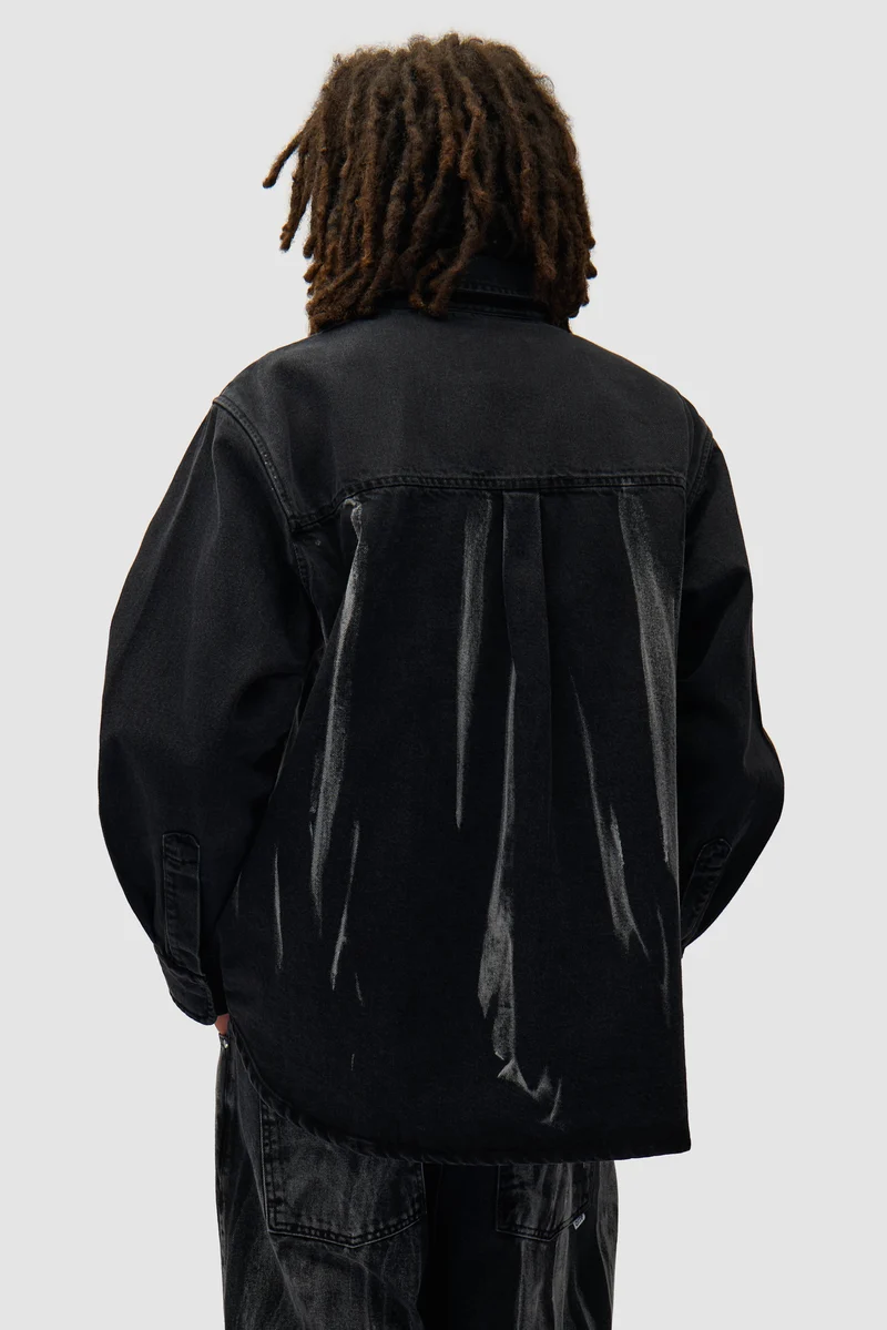 Chemise en denim - Denim noir