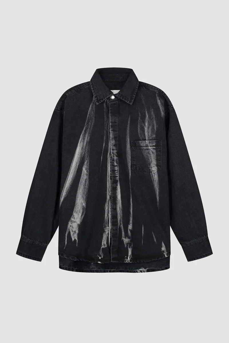 Chemise en denim - Denim noir