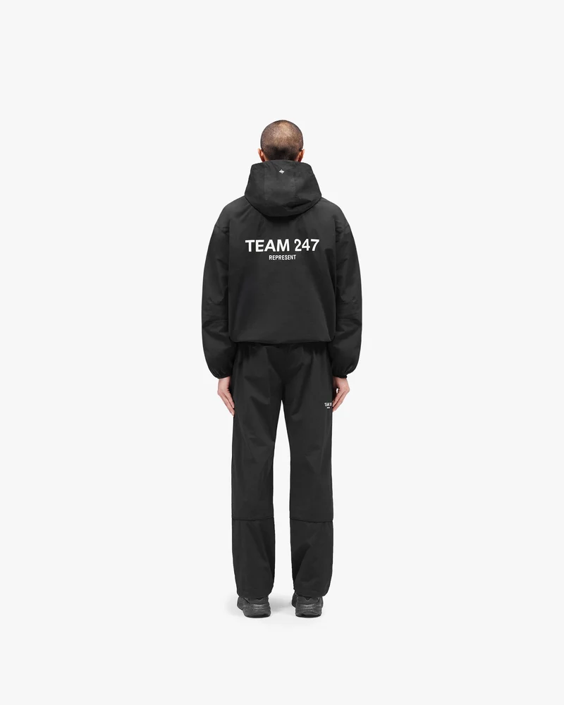 Team 247 Straight Leg Track Pant - Jet Black