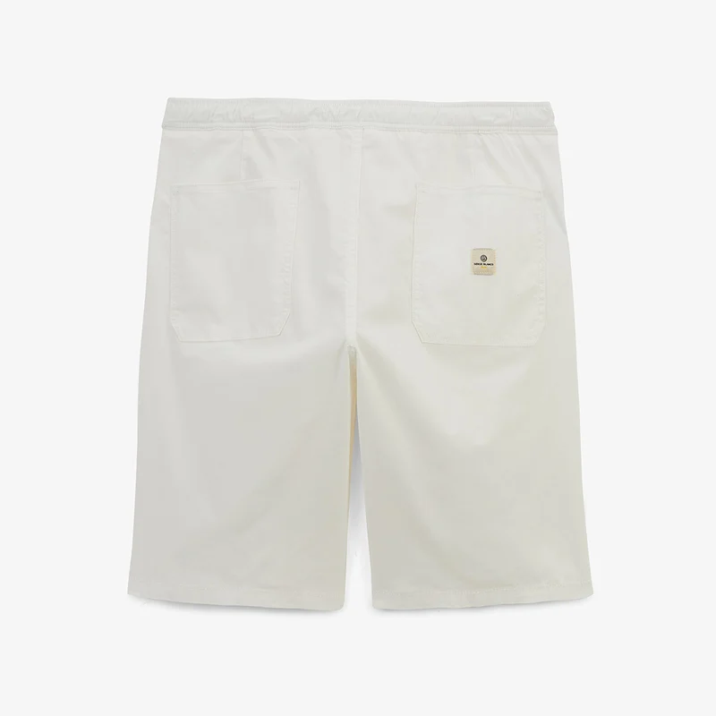 Bermuda 743 taille élastiquée blanc off-white