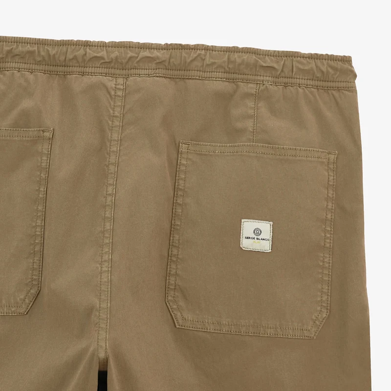 Bermuda 743 taille élastiquée beige