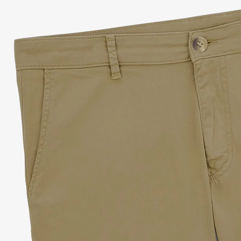 Bermuda 200 coupe confort en coton beige