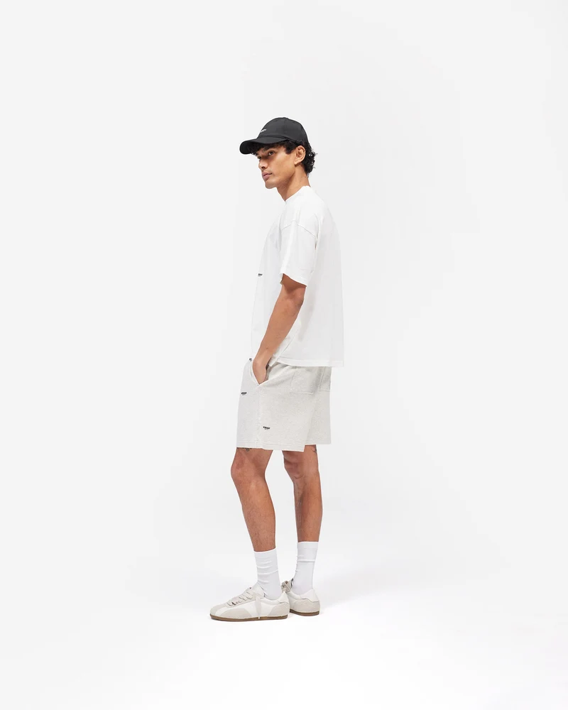 Micro Owners Club Mesh Shorts - Cream Marl