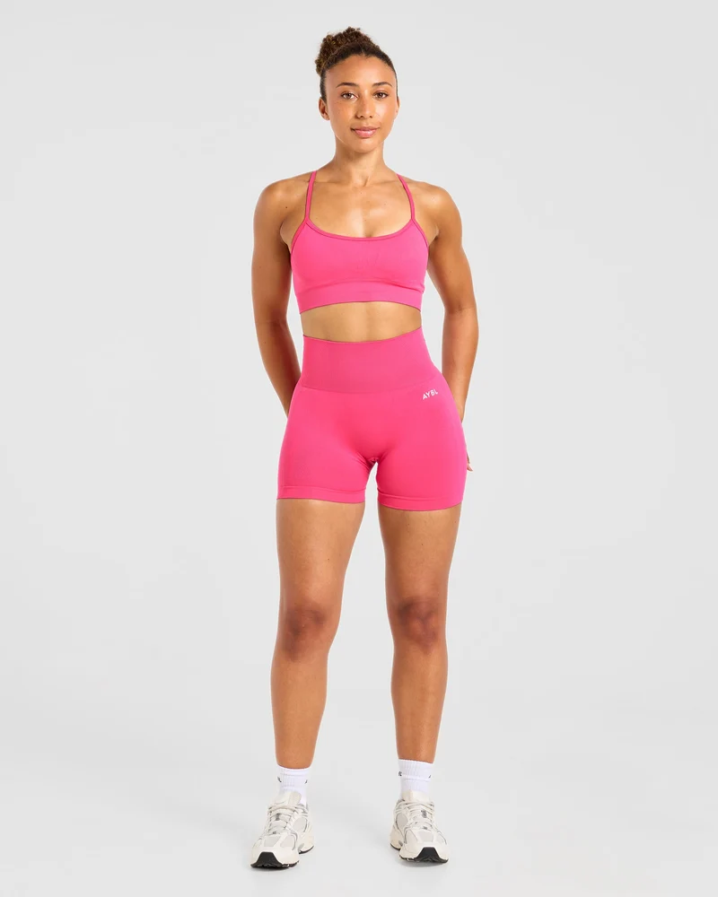 Empower Seamless Shorts - Raspberry Sorbet