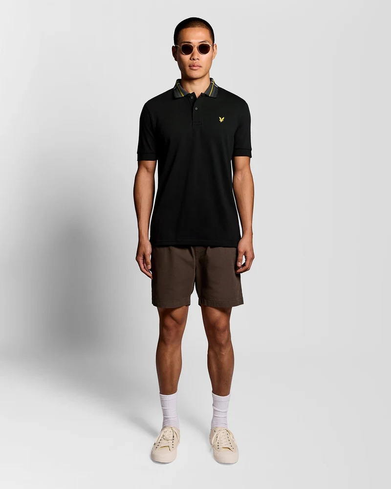 Tartan Collar Polo Shirt
