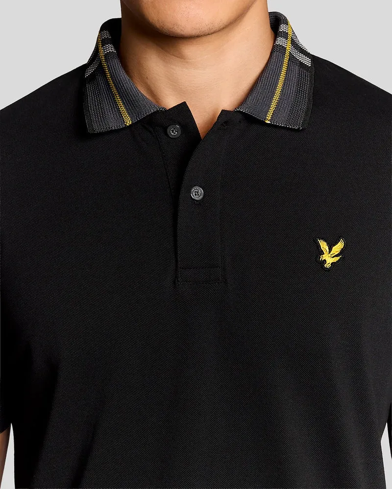 Tartan Collar Polo Shirt
