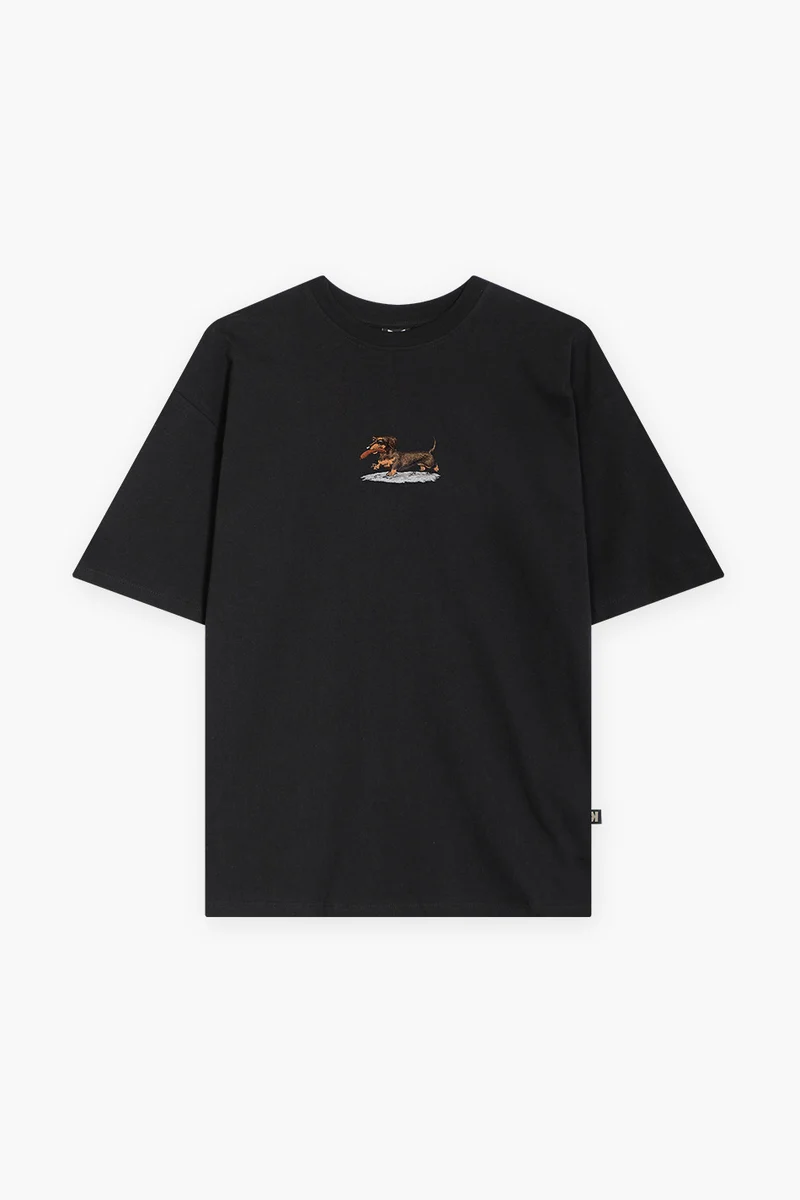 T-shirt Dachshund Black