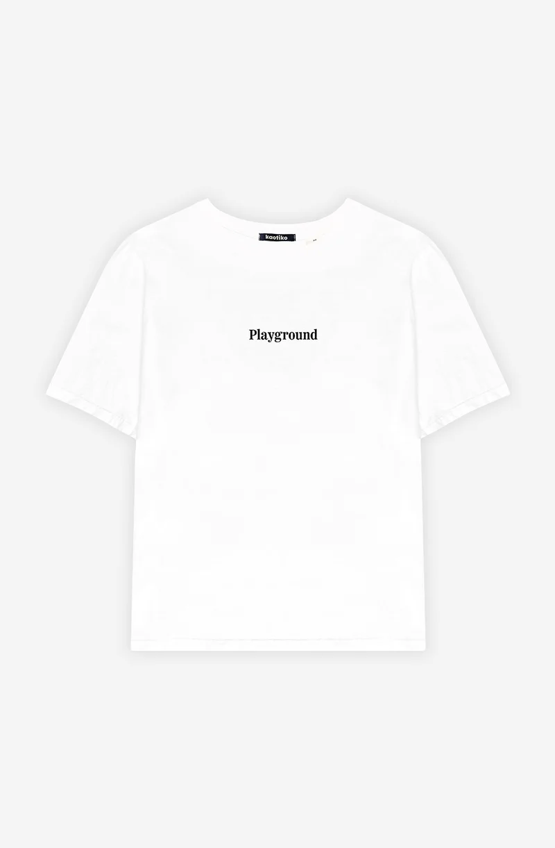 T-shirt Washed Naughty Puppies White