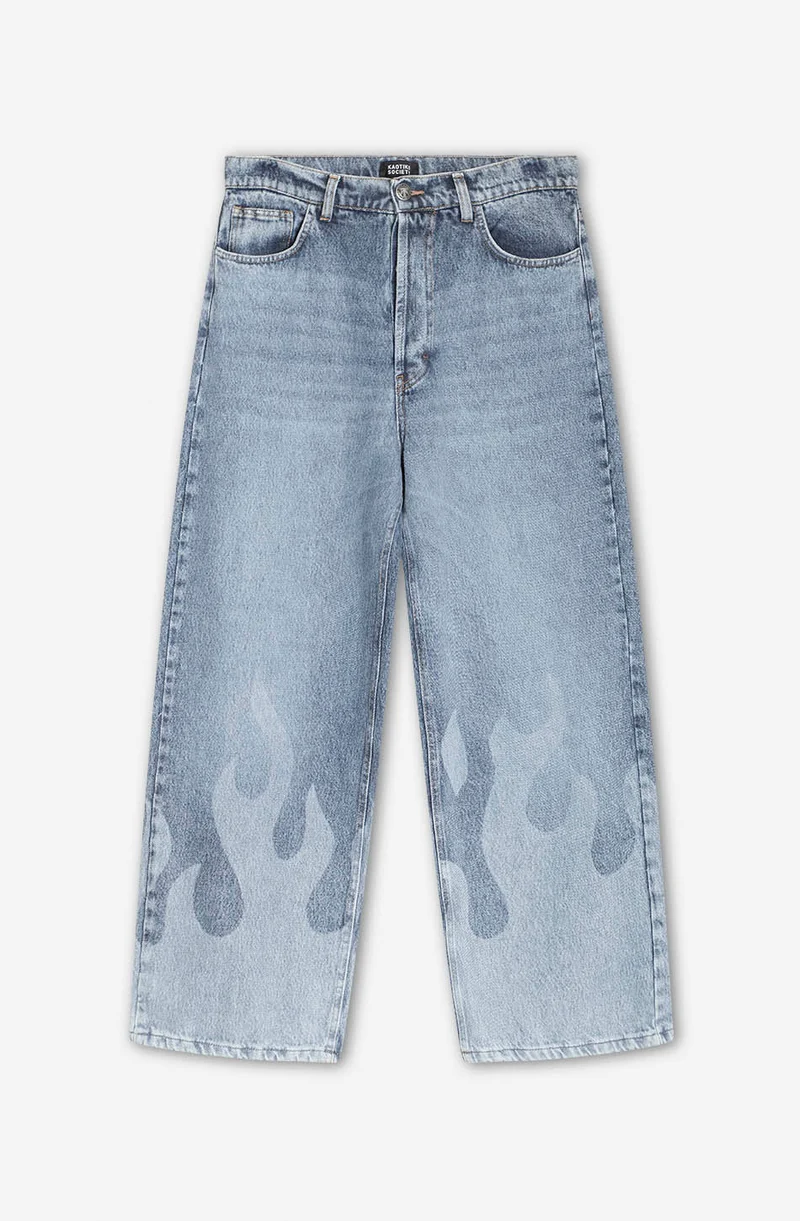 Pantalon Laser Denim Flame