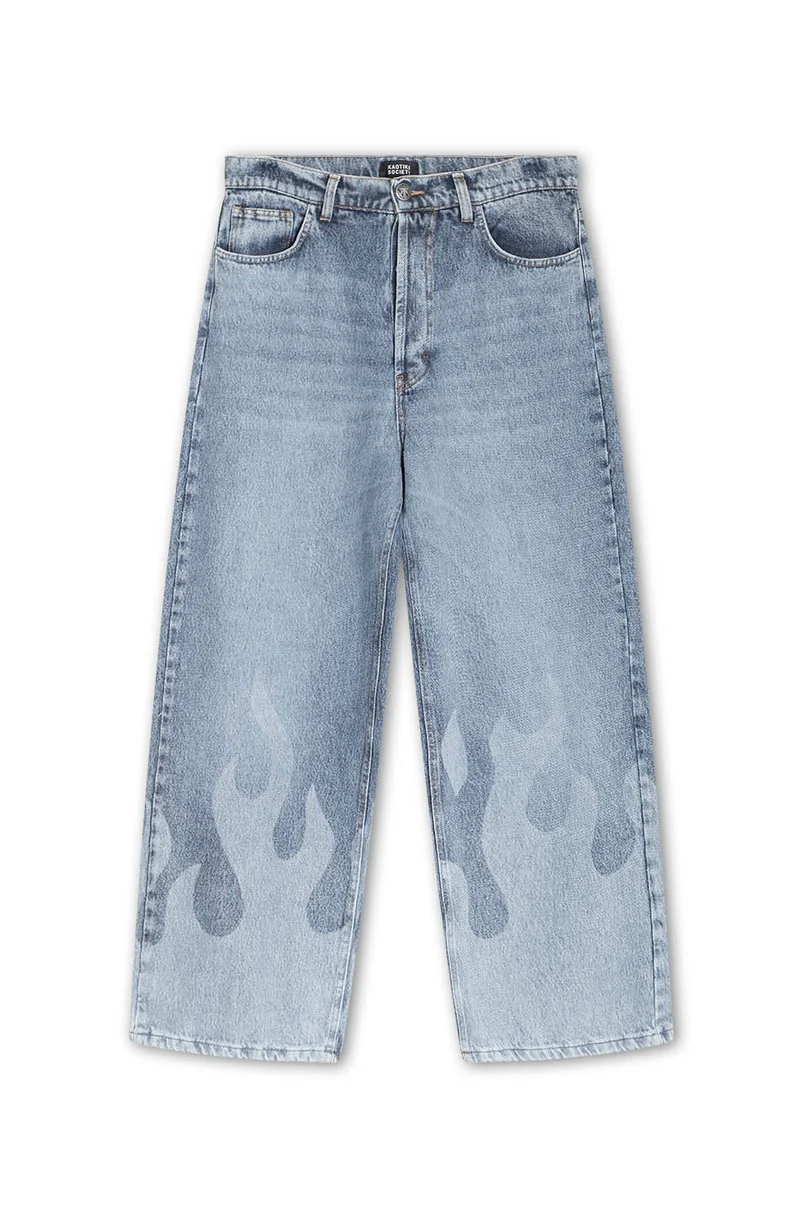 Pantalon Laser Denim Flame