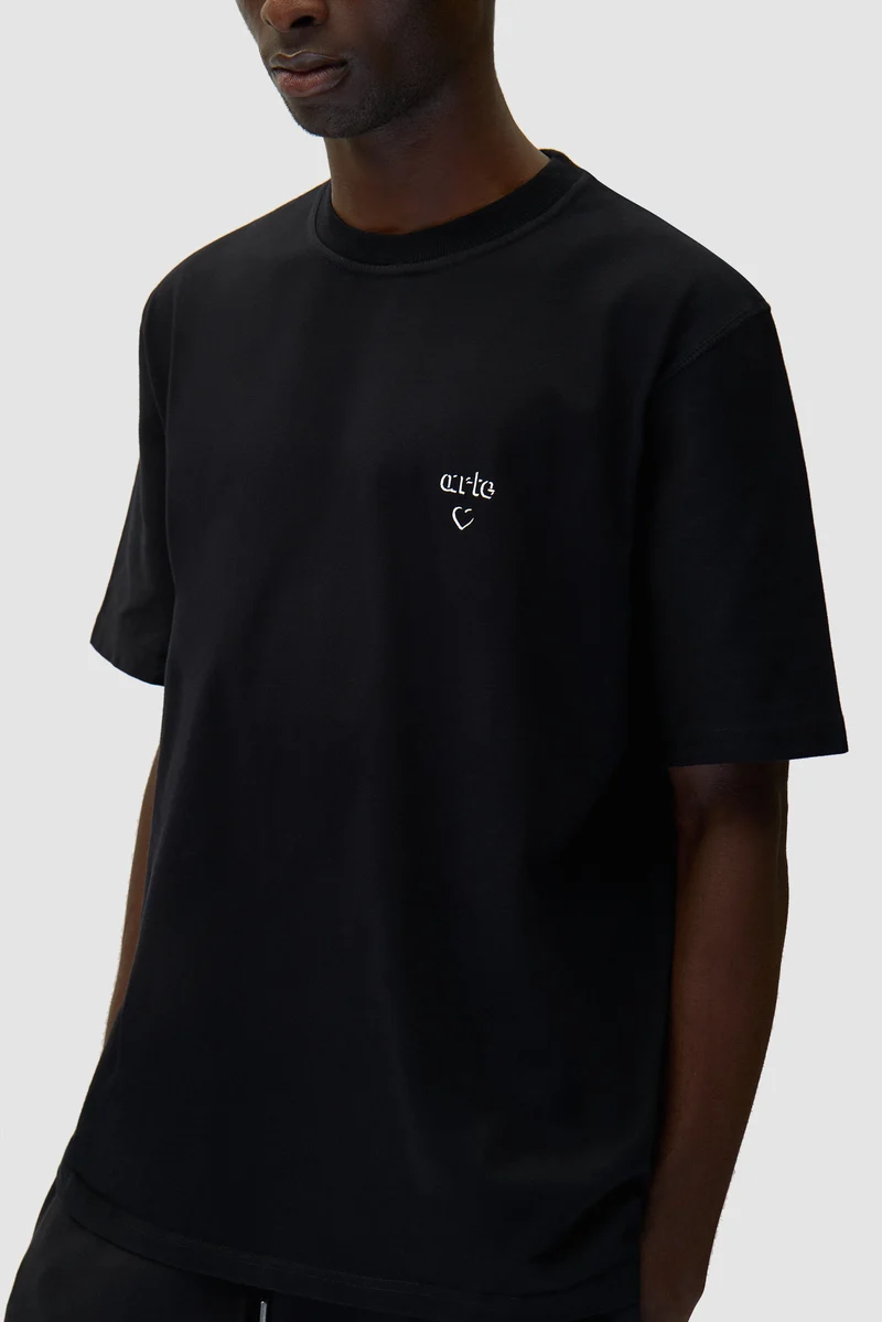 Arte - T-shirt cœur - Noir