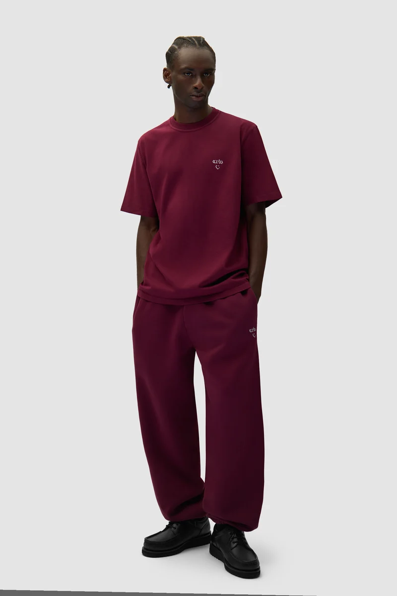 Arte Heart T-shirt - Bordeaux