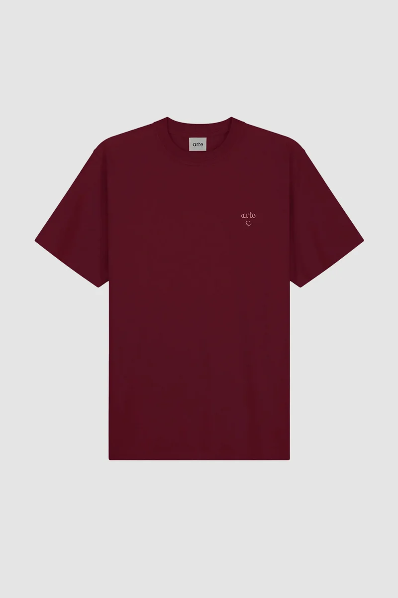 Arte Heart T-shirt - Bordeaux