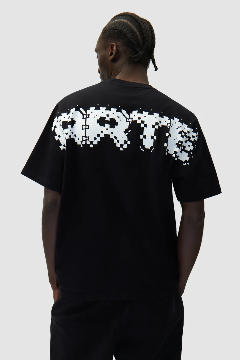 T-shirt Pixel Back - Noir